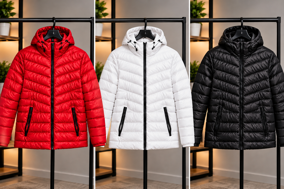 Original Kenneth Cole RED WHITE AND BLACK Hooded Puffer Jacket 🧥 

Stay warm and stylish with this original Kenneth Cole red puffer jacket. 🔥