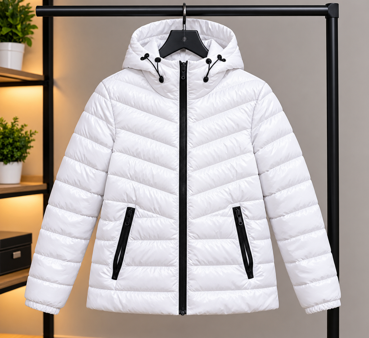 Original Kenneth Cole RED WHITE AND BLACK Hooded Puffer Jacket 🧥 

Stay warm and stylish with this original Kenneth Cole red puffer jacket. 🔥